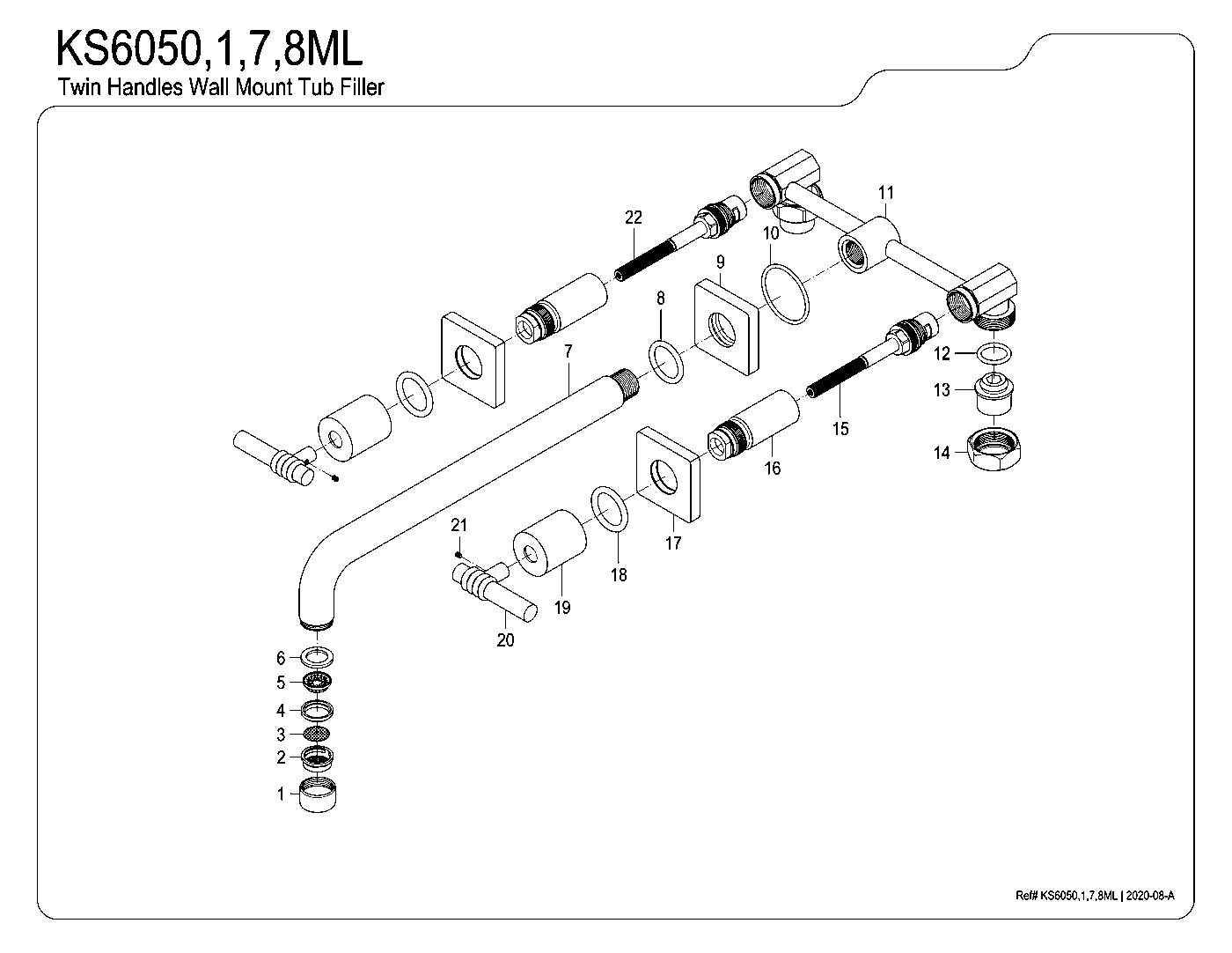 Milano KS6050ML exploded parts diagram