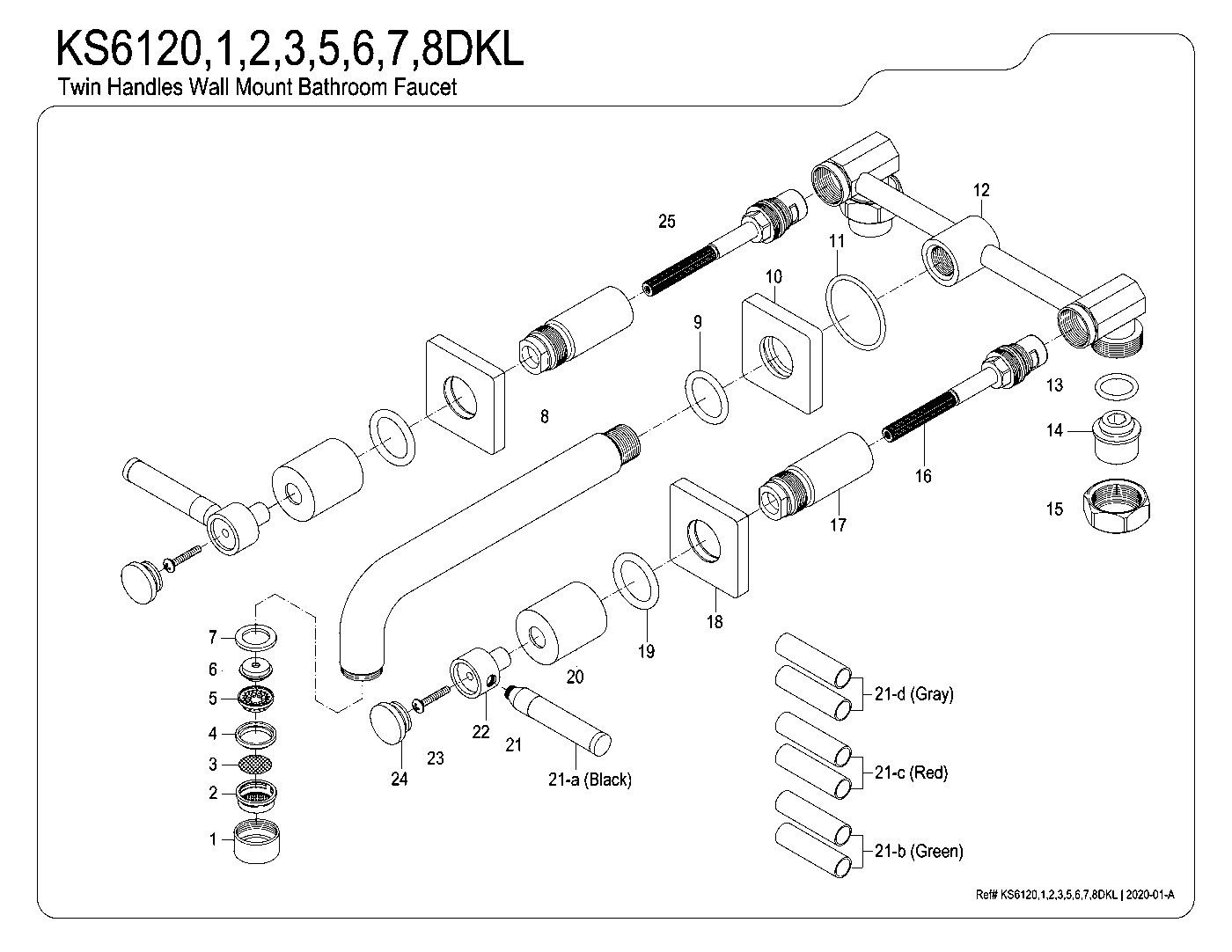 Kaiser KS6120DKL exploded parts diagram