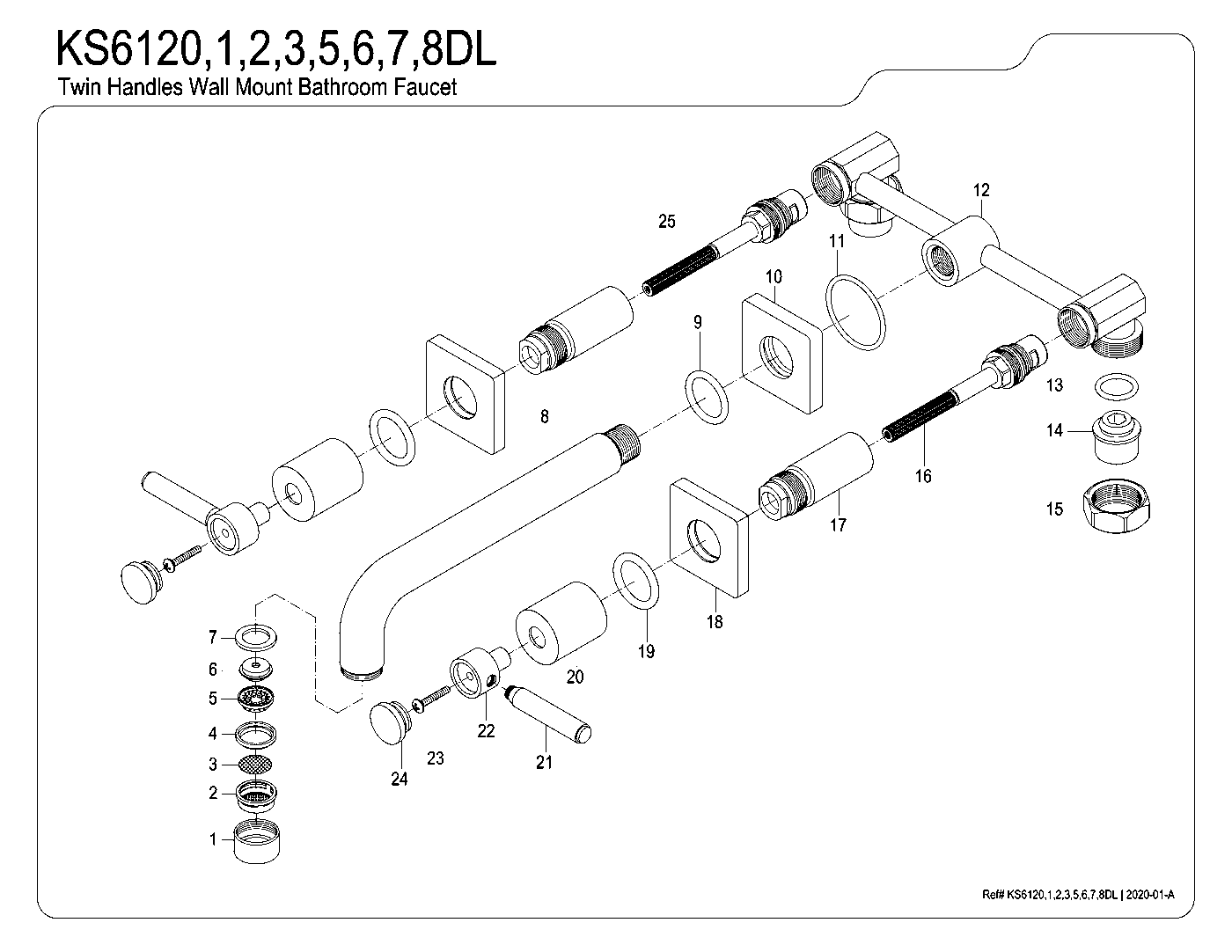 Concord KS6120DL exploded parts diagram