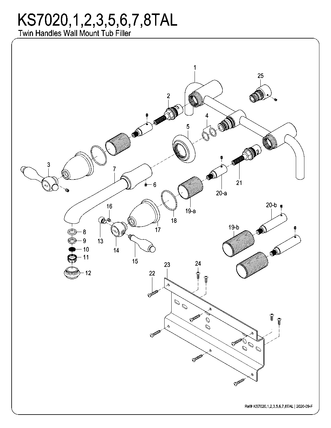 Tudor KS7020TAL exploded parts diagram