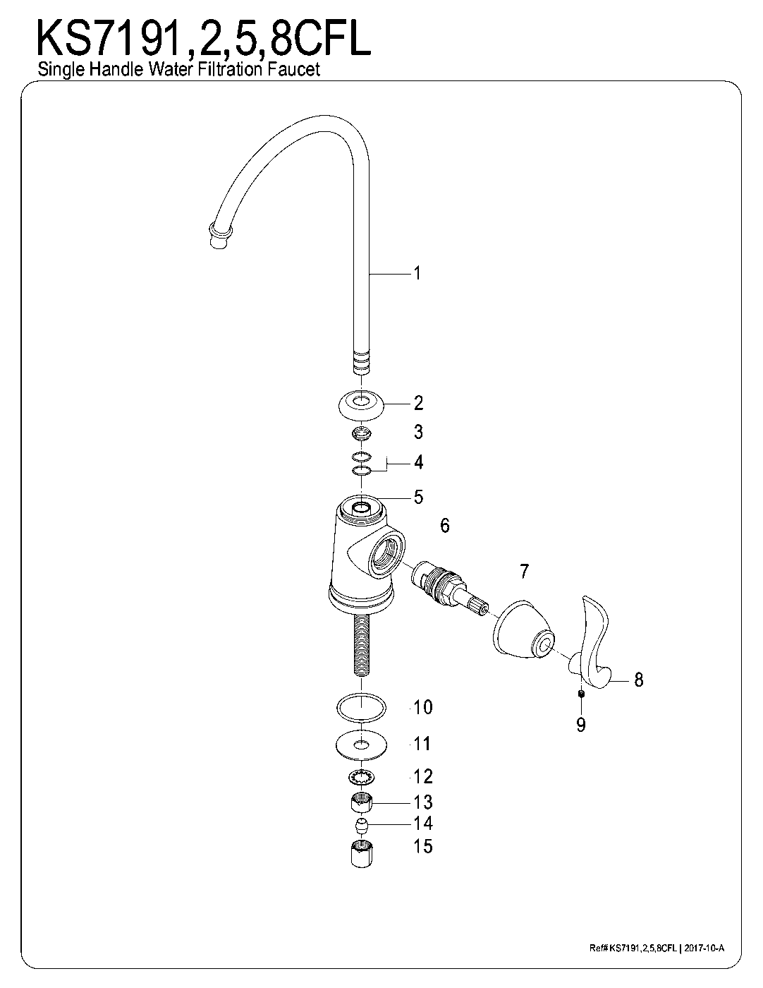 Century KS7191CFL exploded parts diagram