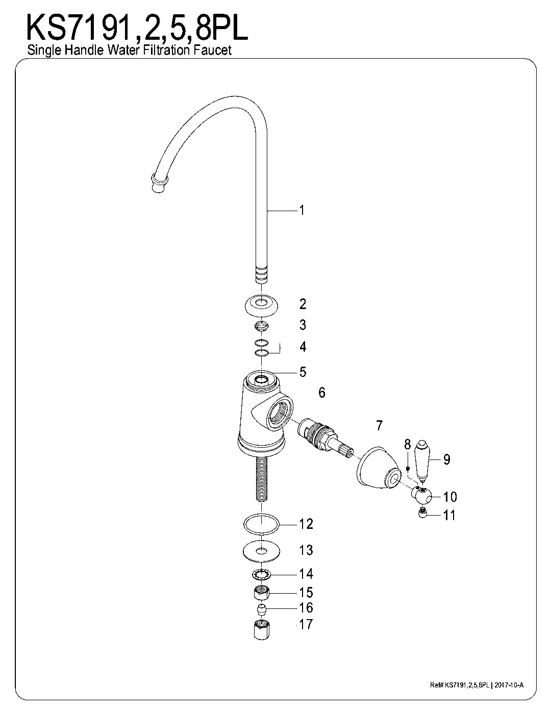 Victorian KS7191PL exploded parts diagram