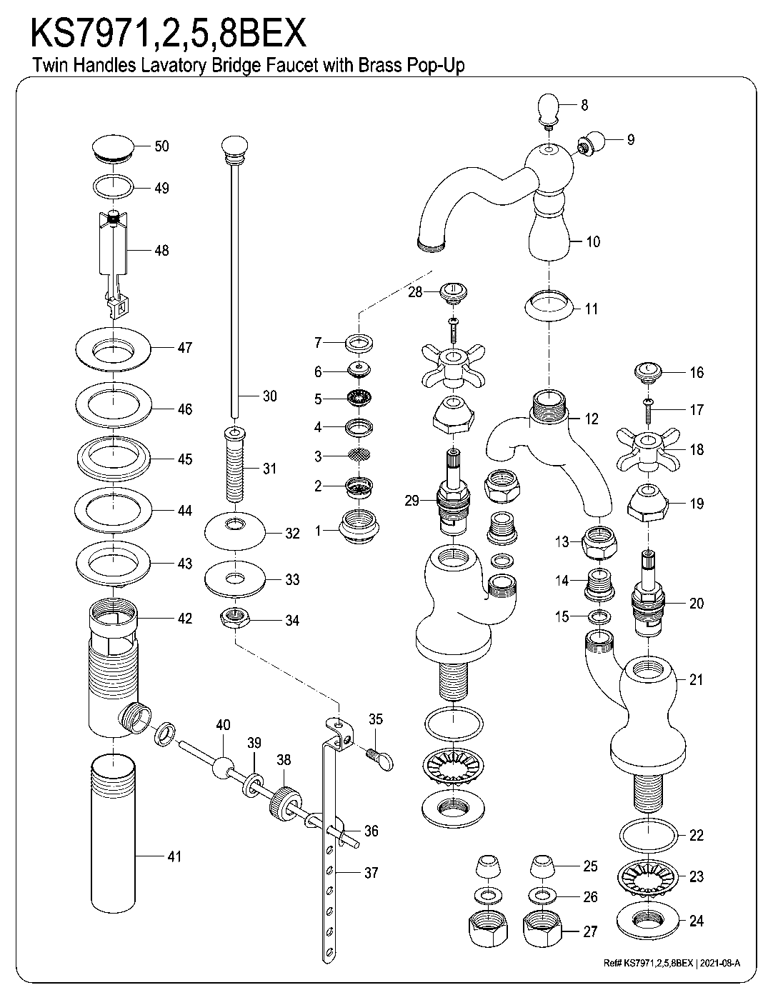Essex KS7971BEX exploded parts diagram