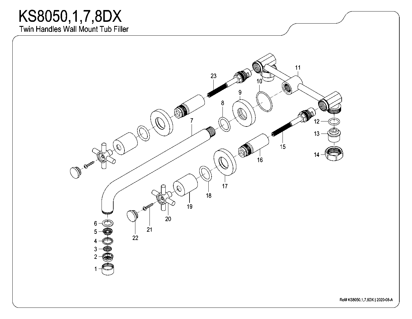 Concord KS8050DX exploded parts diagram