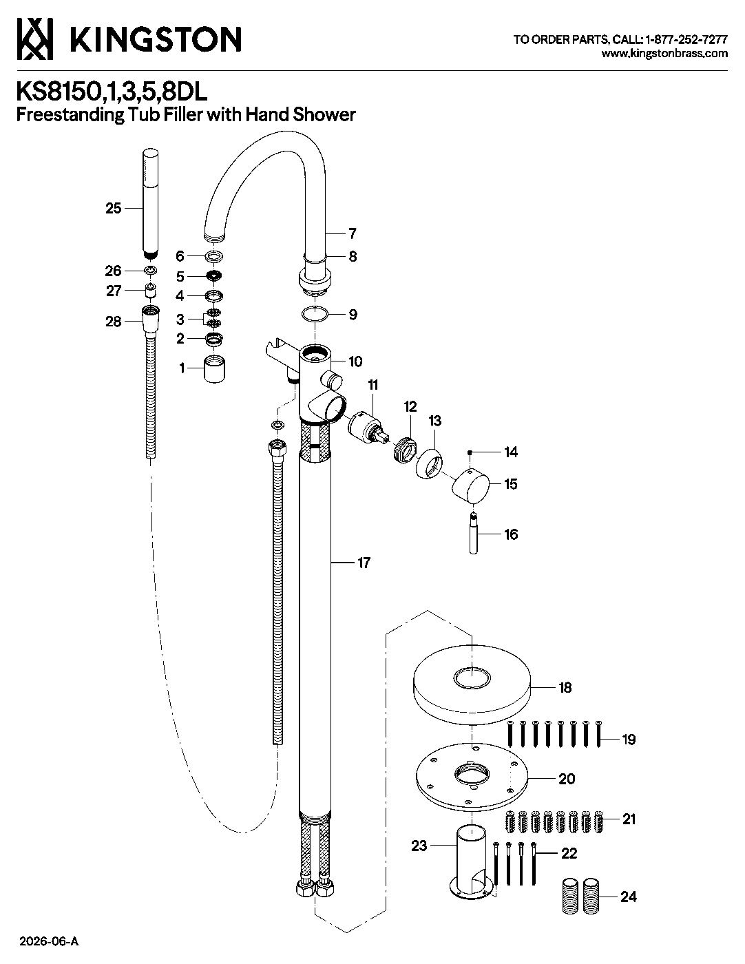 Concord KS8151DL exploded parts diagram