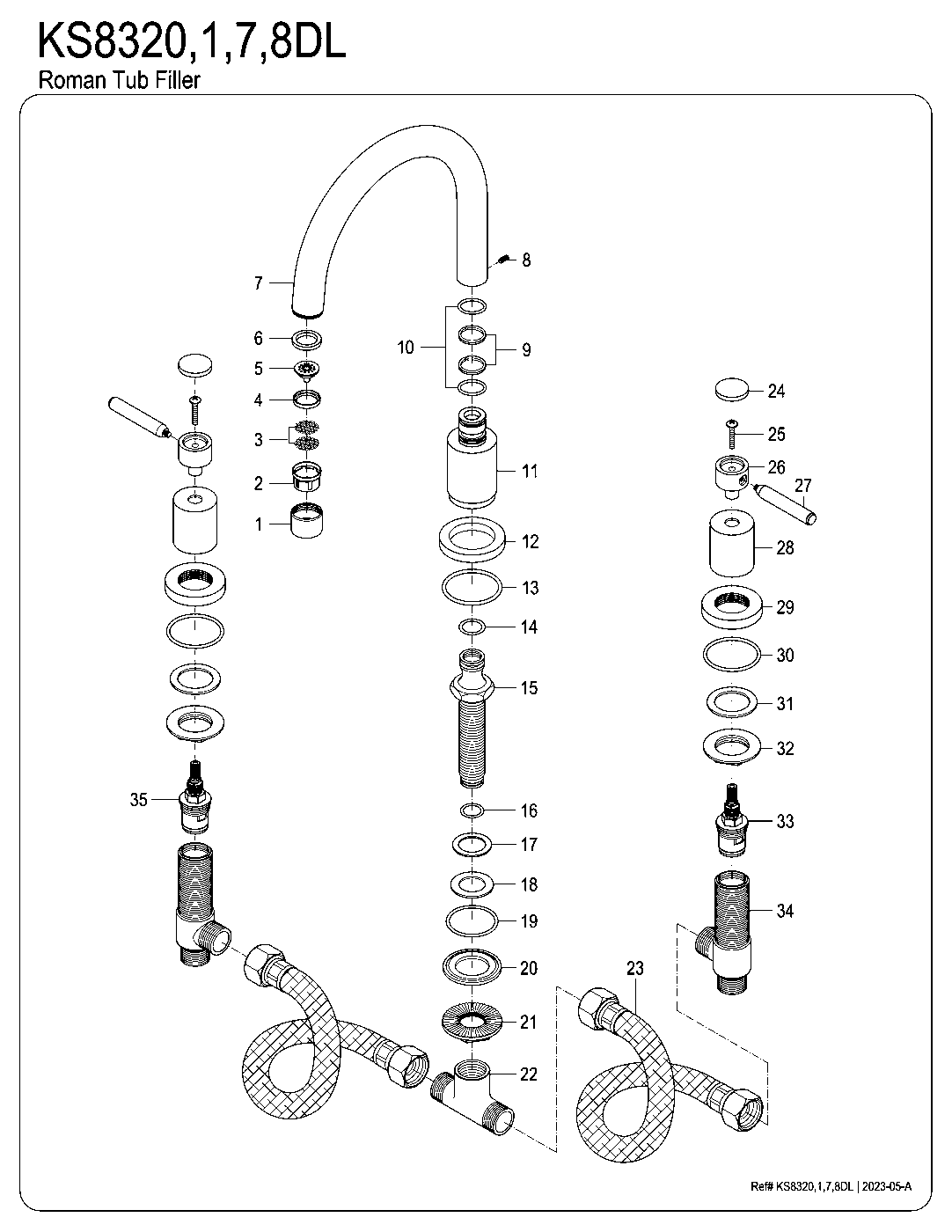 Concord KS8321DL exploded parts diagram