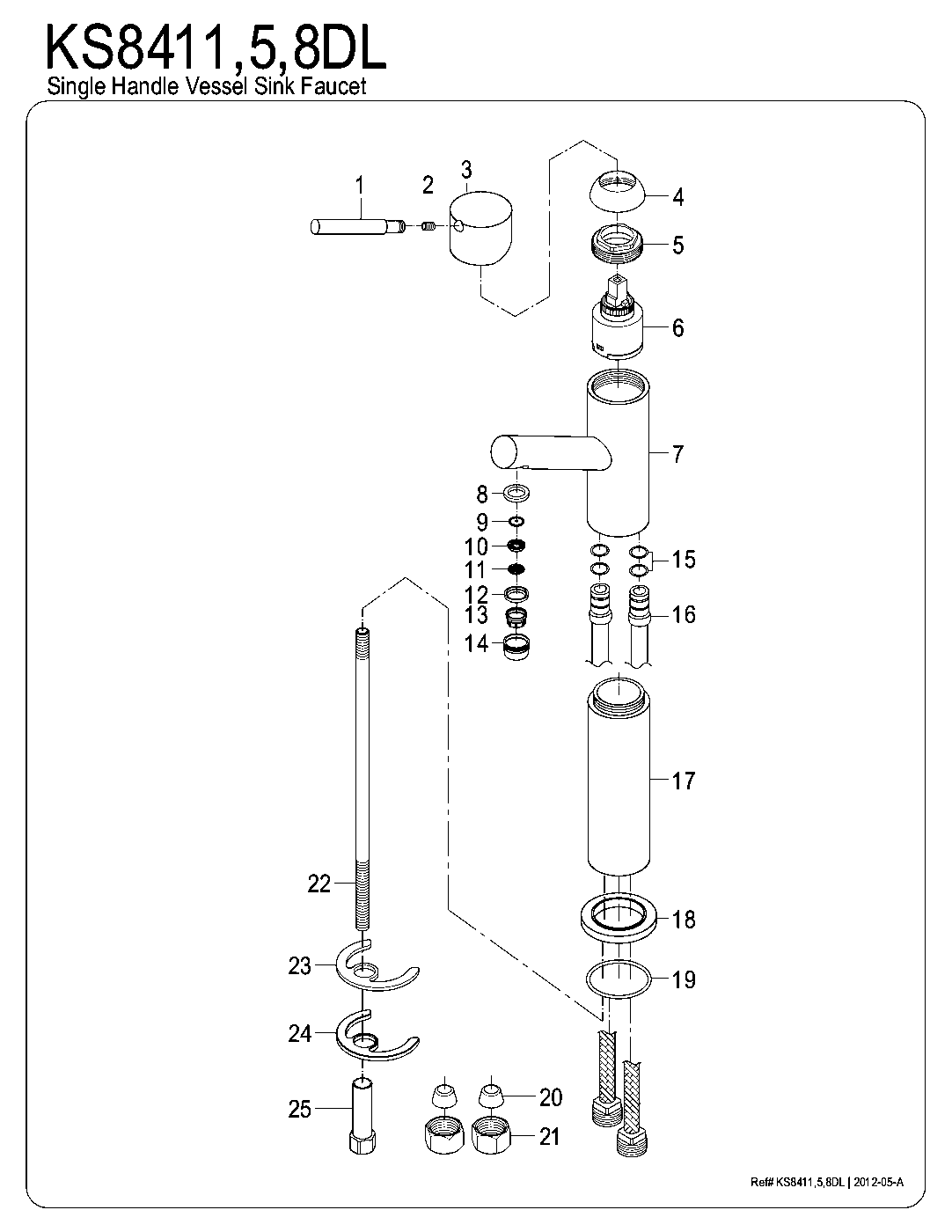 Concord KS8415DL exploded parts diagram