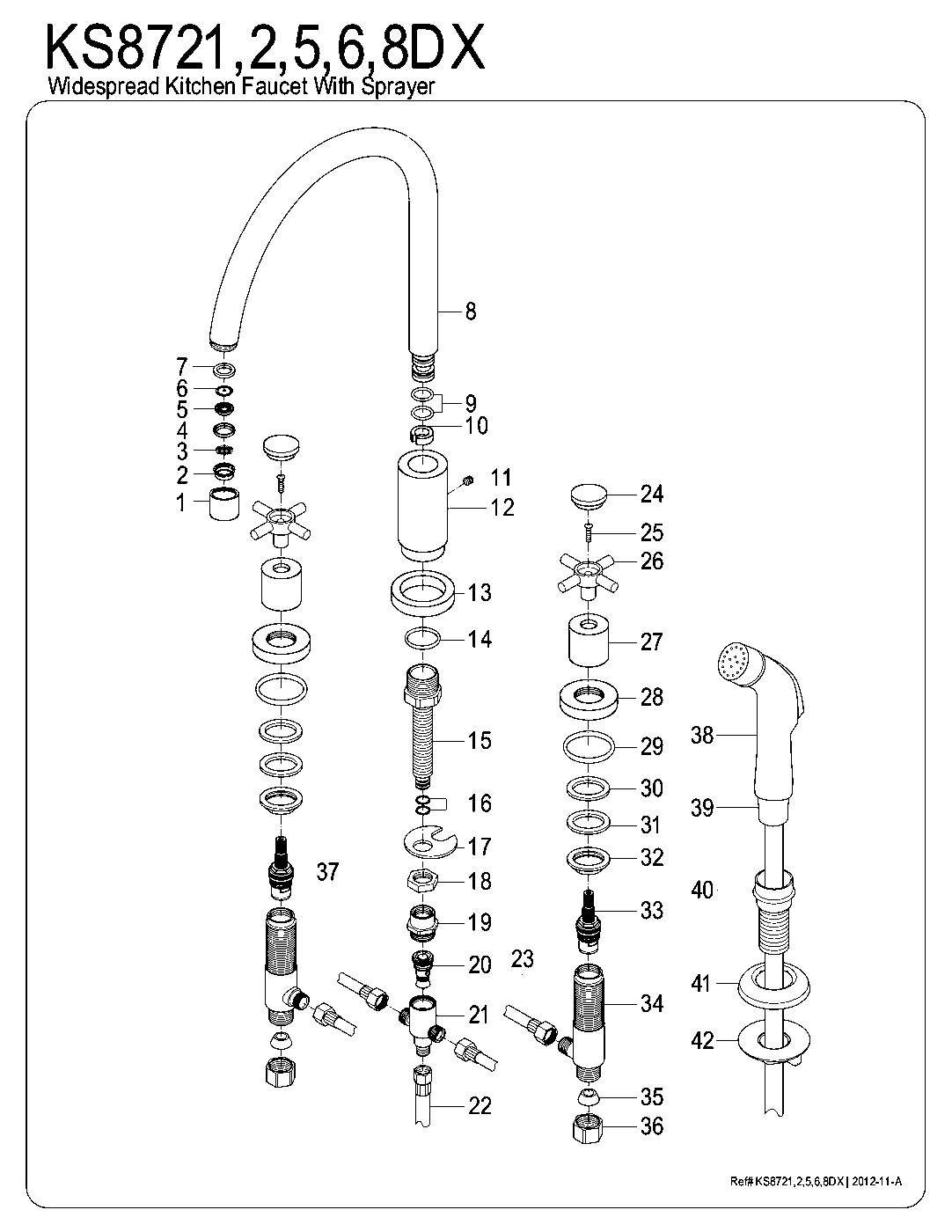 Concord KS8721DX exploded parts diagram