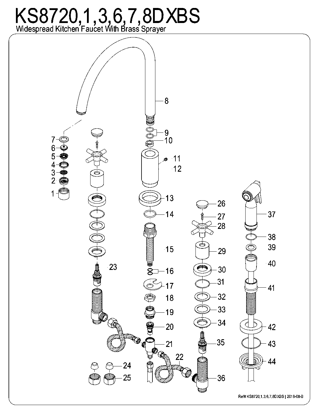 Concord KS8720DXBS exploded parts diagram