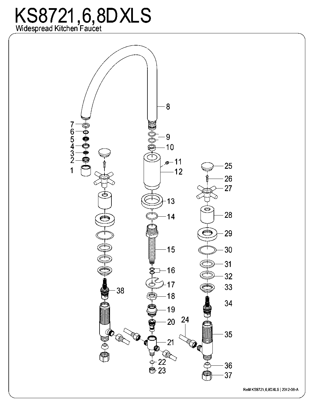 Concord KS8721DXLS exploded parts diagram
