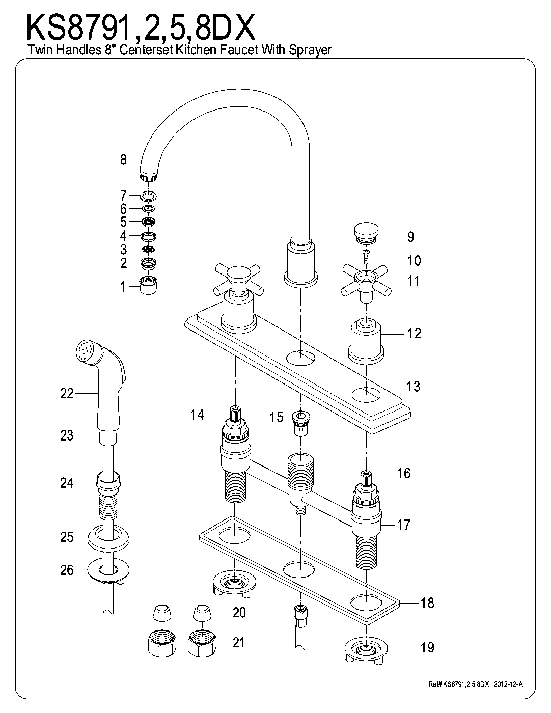 Concord KS8791DX exploded parts diagram