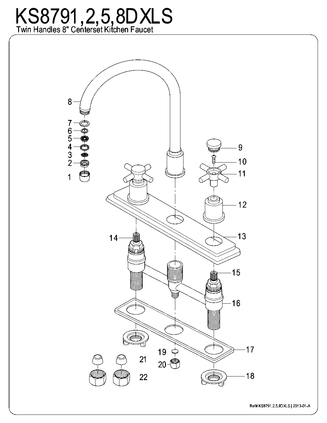 Concord KS8791DXLS exploded parts diagram