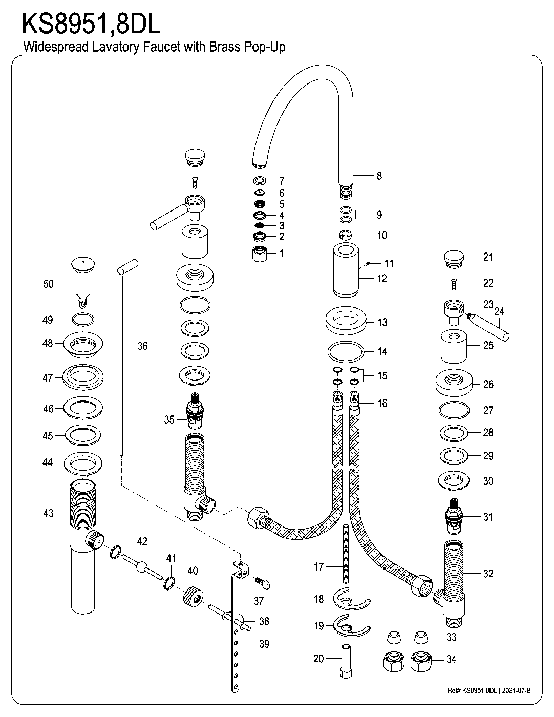 Concord KS8951DL exploded parts diagram