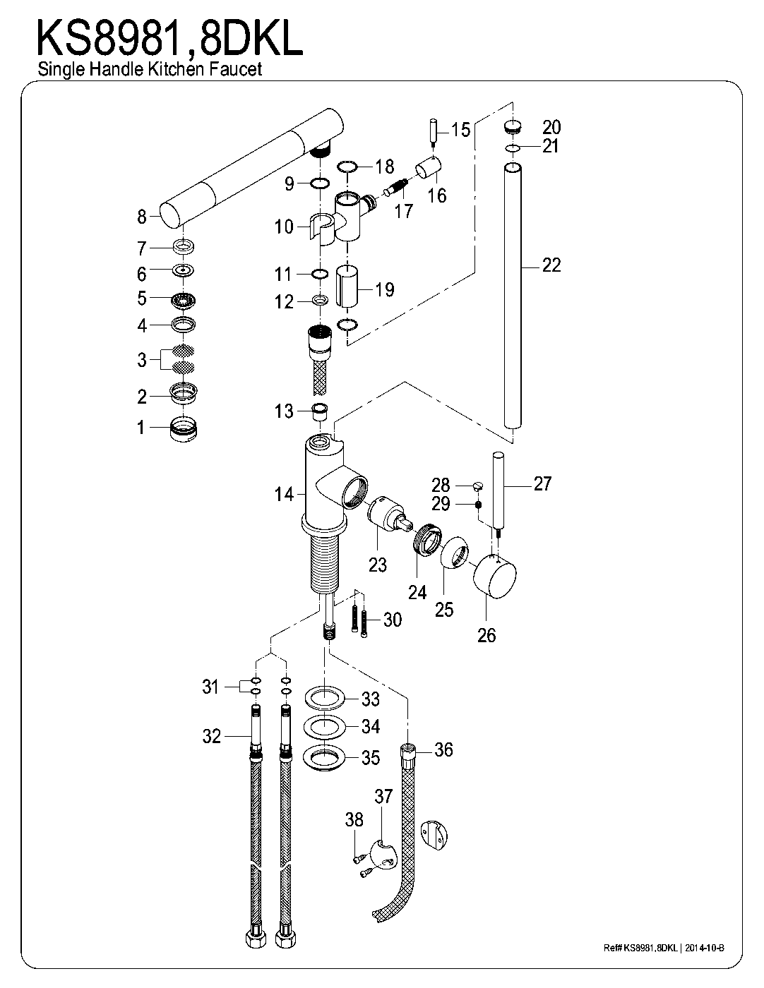 Concord KS8981DKL exploded parts diagram