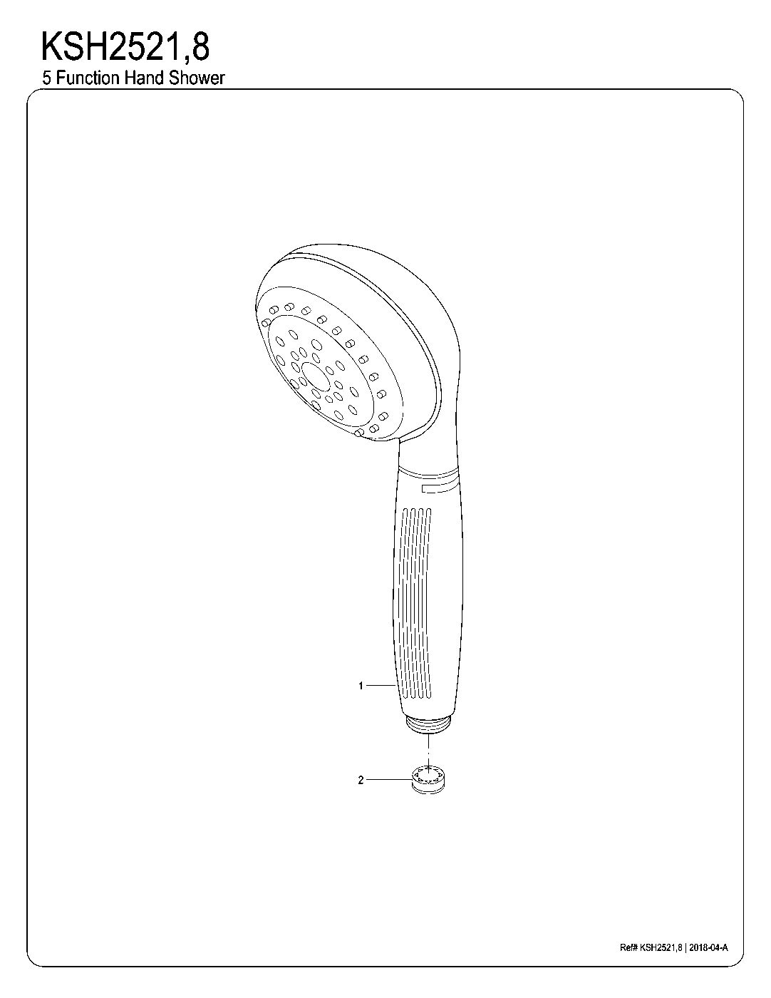Made To Match KSH2521 exploded parts diagram
