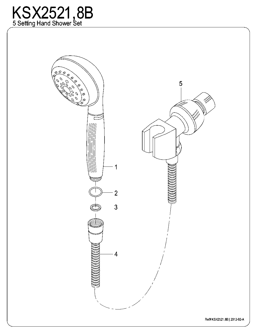 Made To Match KSX2521B exploded parts diagram