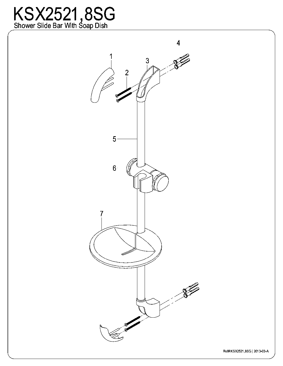 Made To Match KSX2521SG exploded parts diagram