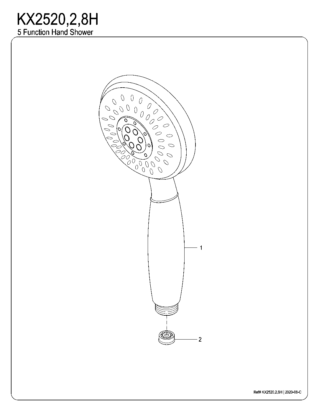 Vilbosch KX2520H exploded parts diagram