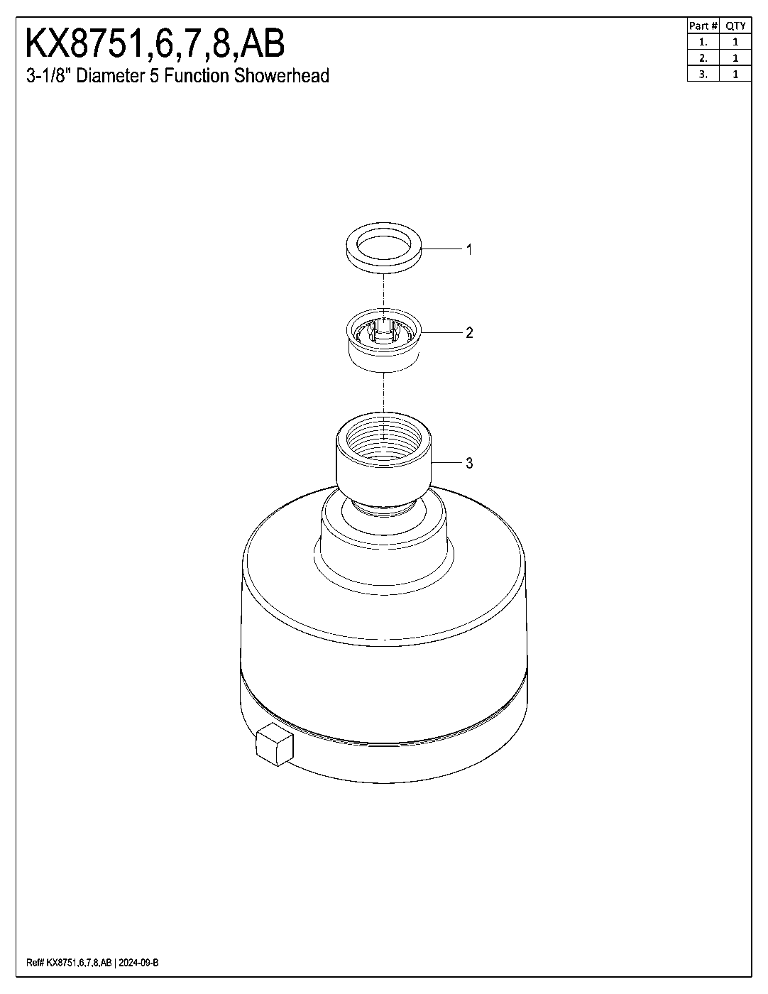 Vilbosch KX8751 exploded parts diagram
