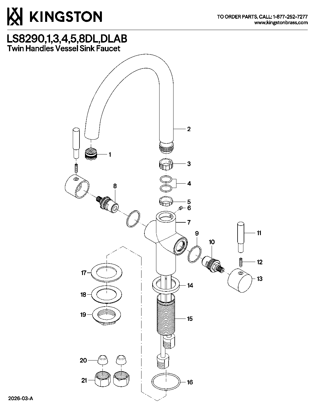 Concord LS8290DL exploded parts diagram