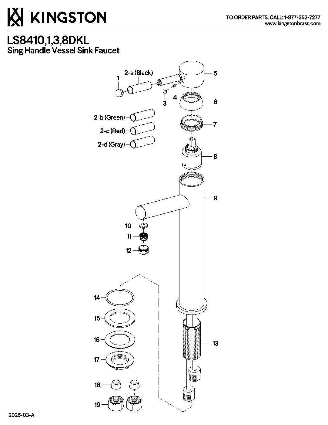 Kaiser LS8418DKL exploded parts diagram