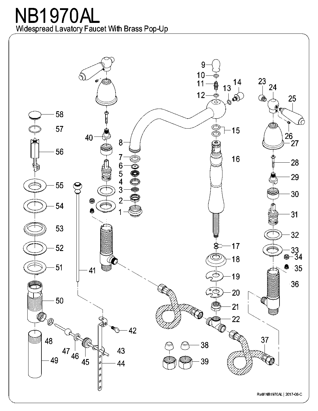 Water Onyx NB1970AL exploded parts diagram