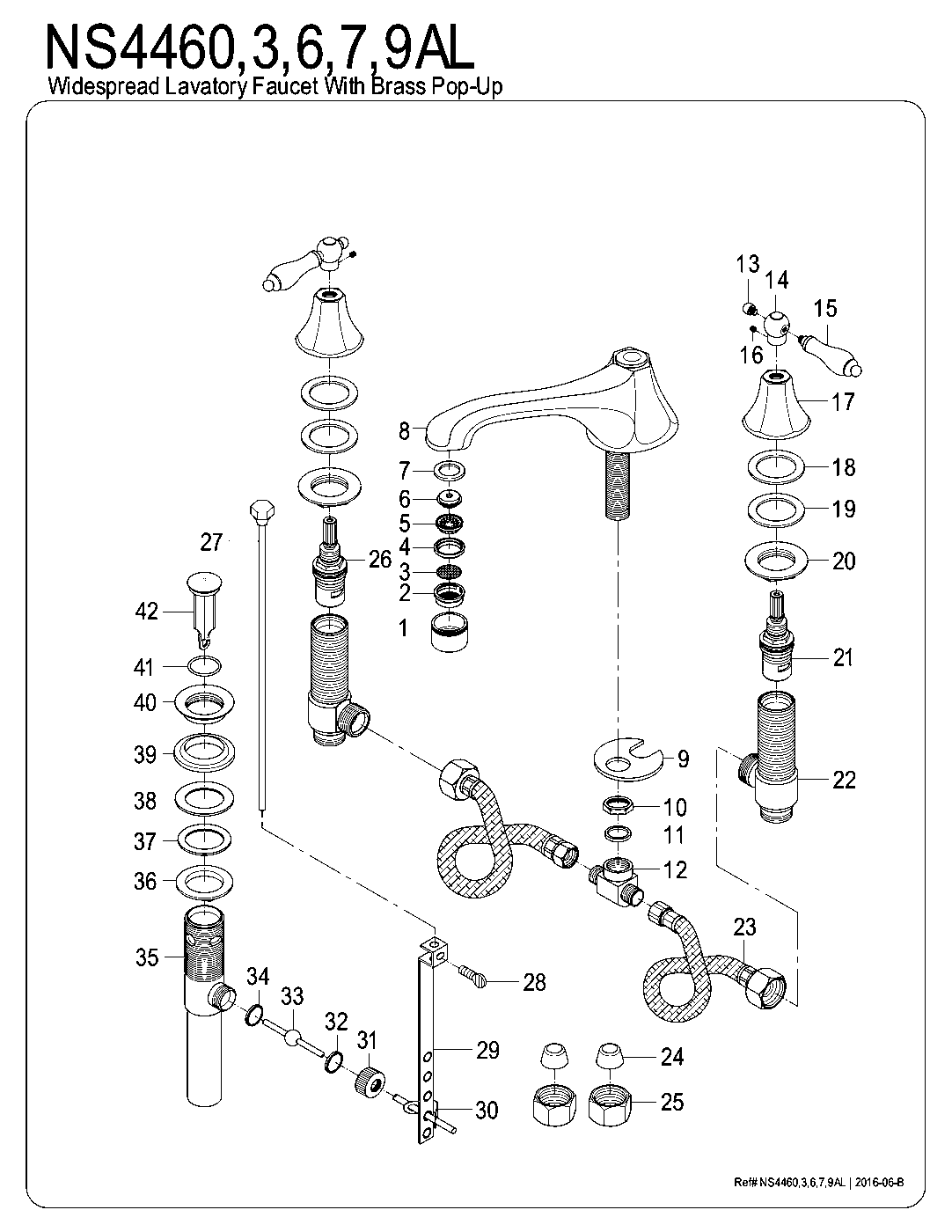 Water Onyx NS4460AL exploded parts diagram