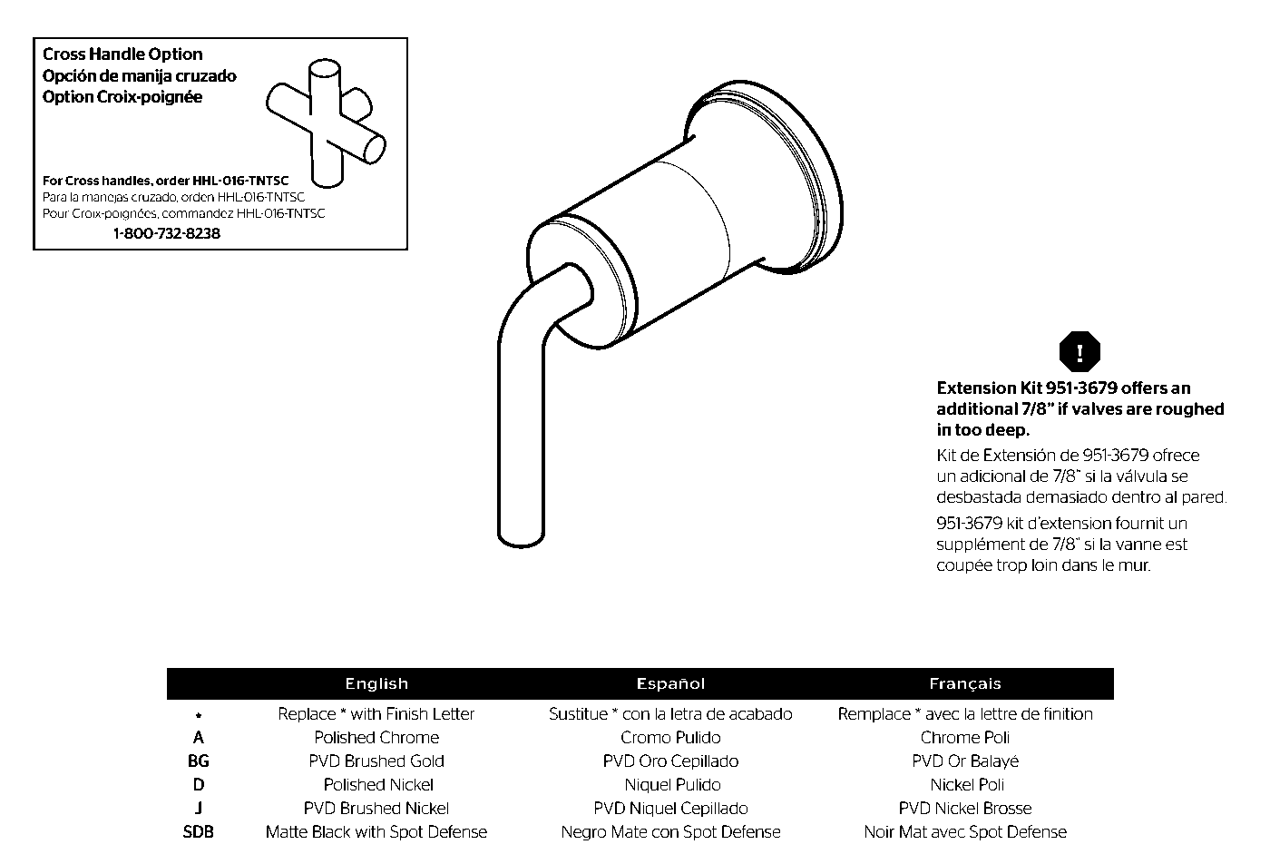 Tenet Diverter Trim parts diagram