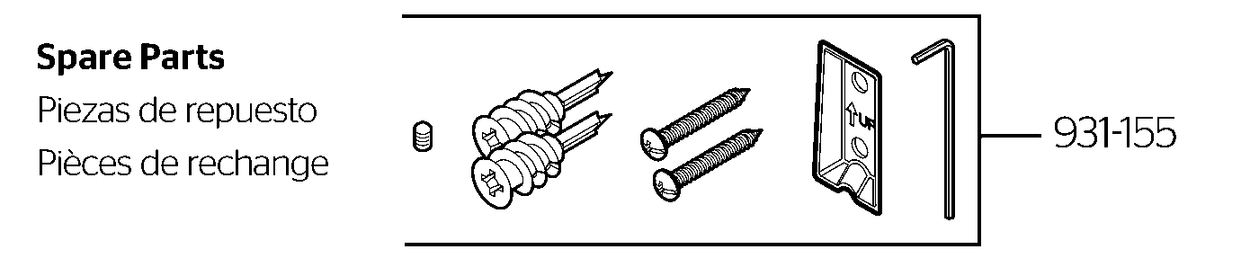 Deckard Towel Ring exploded parts diagram