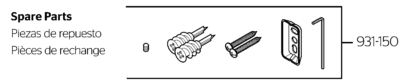 Tenet Robe Hook exploded parts diagram