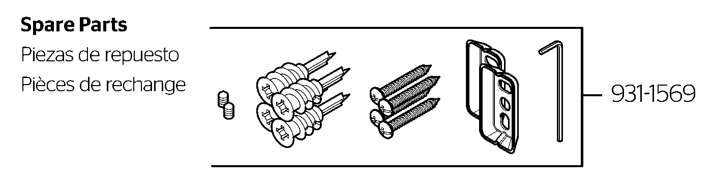 Verve 24" Towel Bar exploded parts diagram