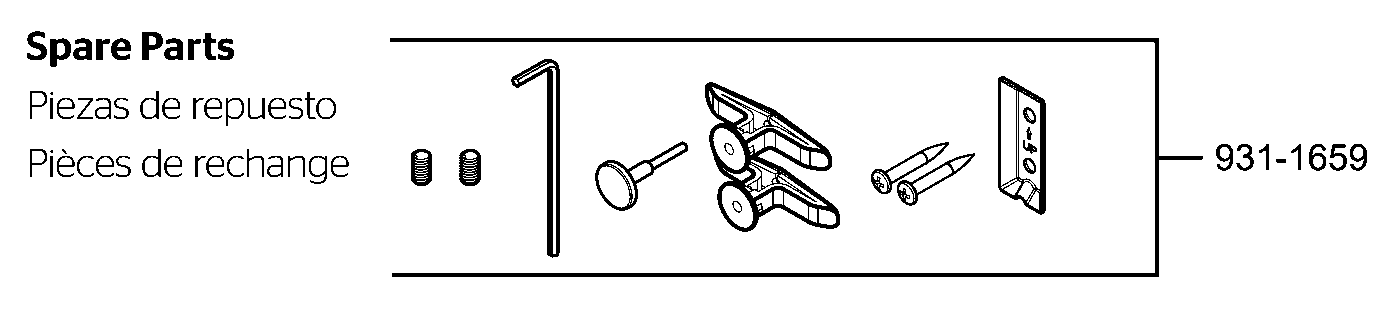 Bellance Bathroom Accessories Kit parts diagram