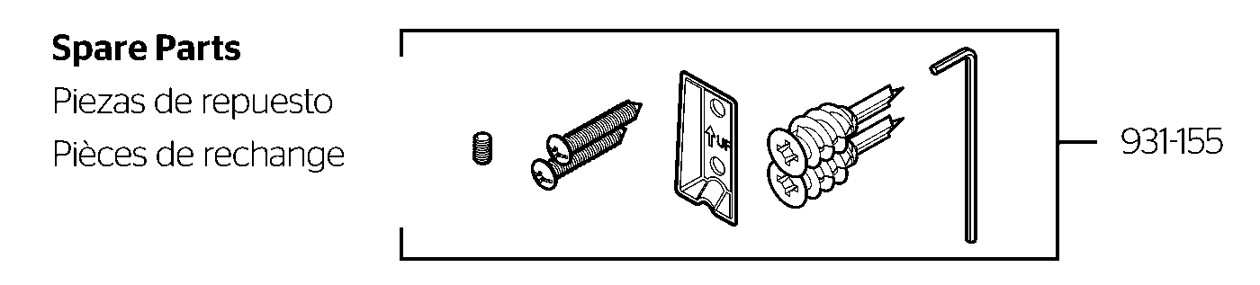 Bronson 24" Towel Bar parts diagram