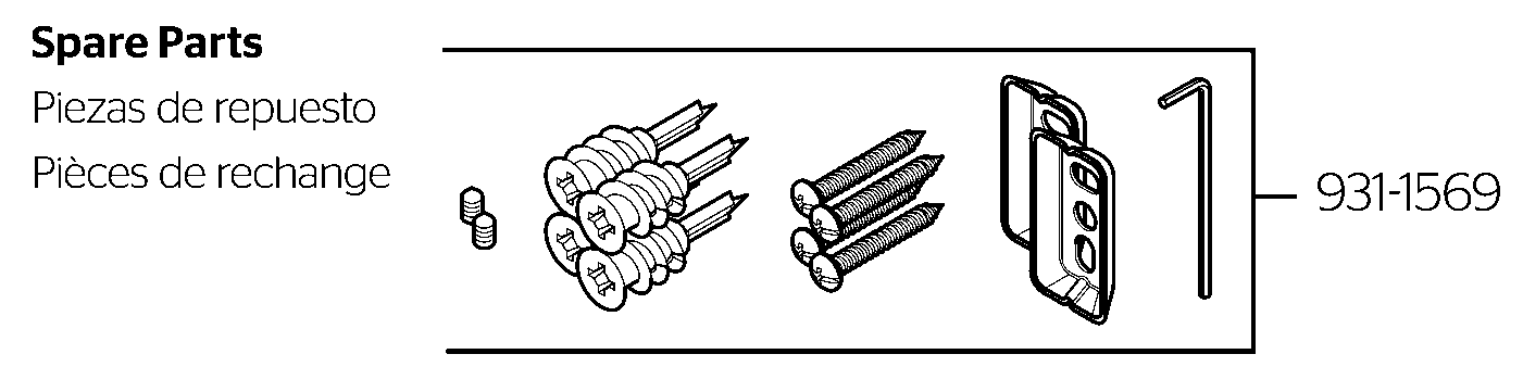 Tenet 24" Towel Bar exploded parts diagram
