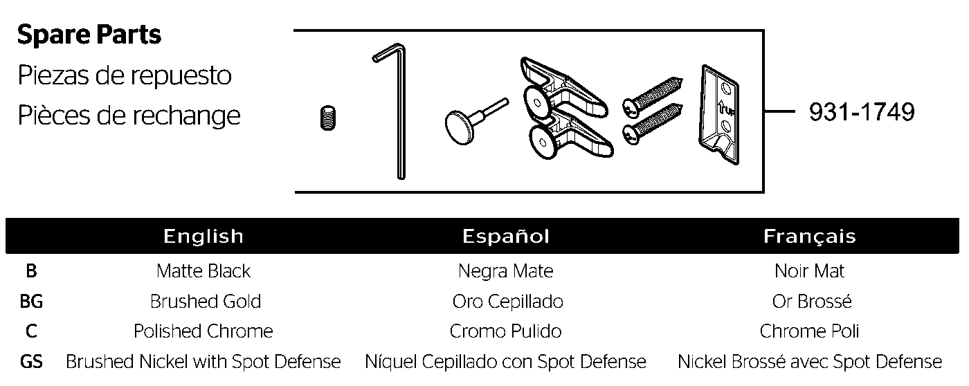 Bruxie Towel Ring parts diagram