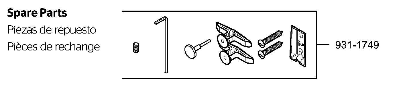 Universal Traditional Toilet Paper Holder exploded parts diagram