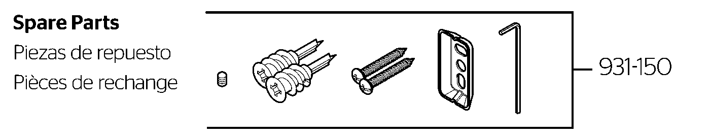 Verve Toilet Paper Holder exploded parts diagram