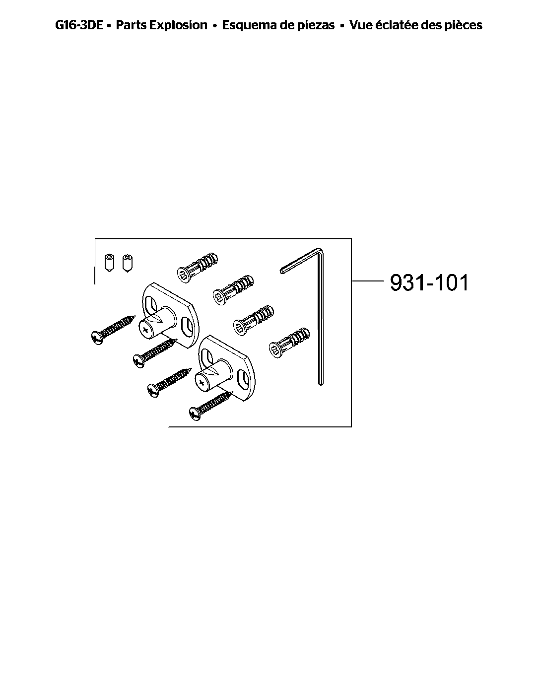 Arterra Hand Shower Slide Bar Combo parts diagram