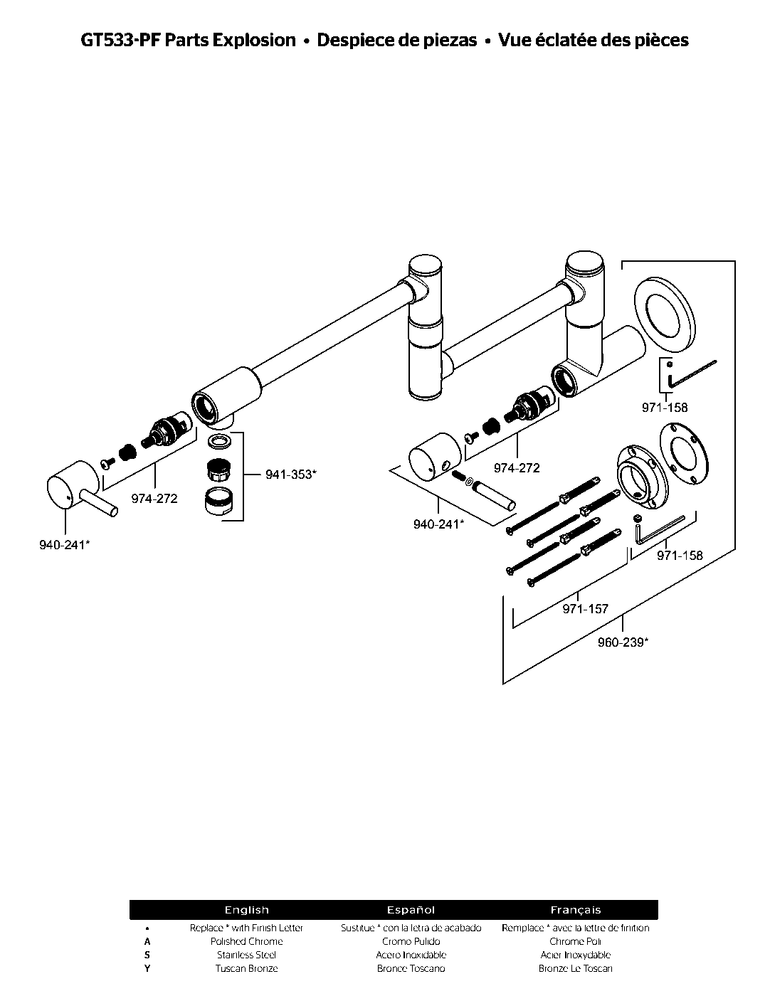 Lita Pot Filler exploded parts diagram