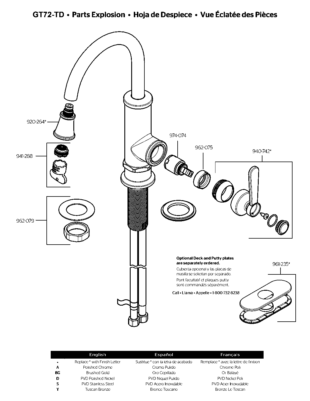 Port Haven 1-Handle Bar & Prep Faucet exploded parts diagram