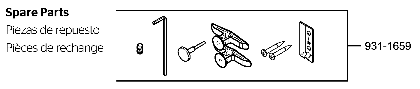 Ladera 24" Towel Bar parts diagram