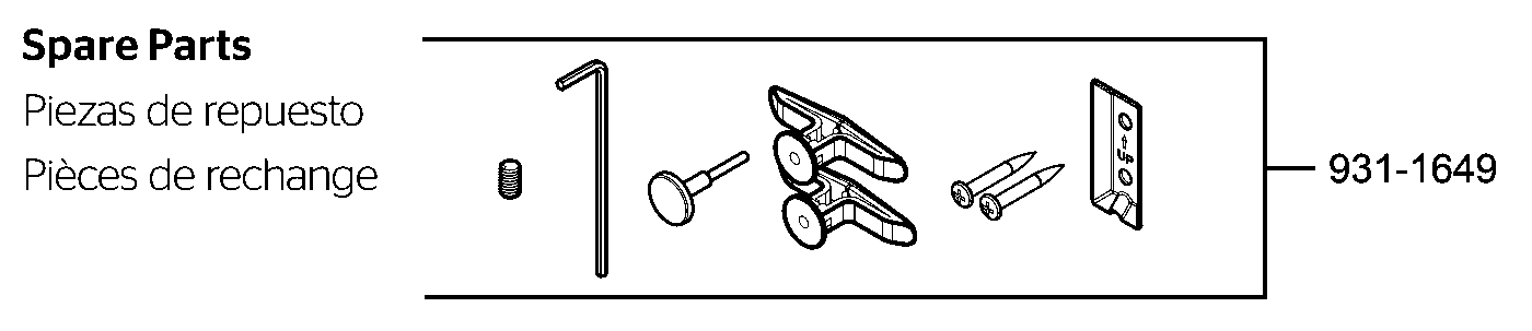 Ladera Robe Hook parts diagram