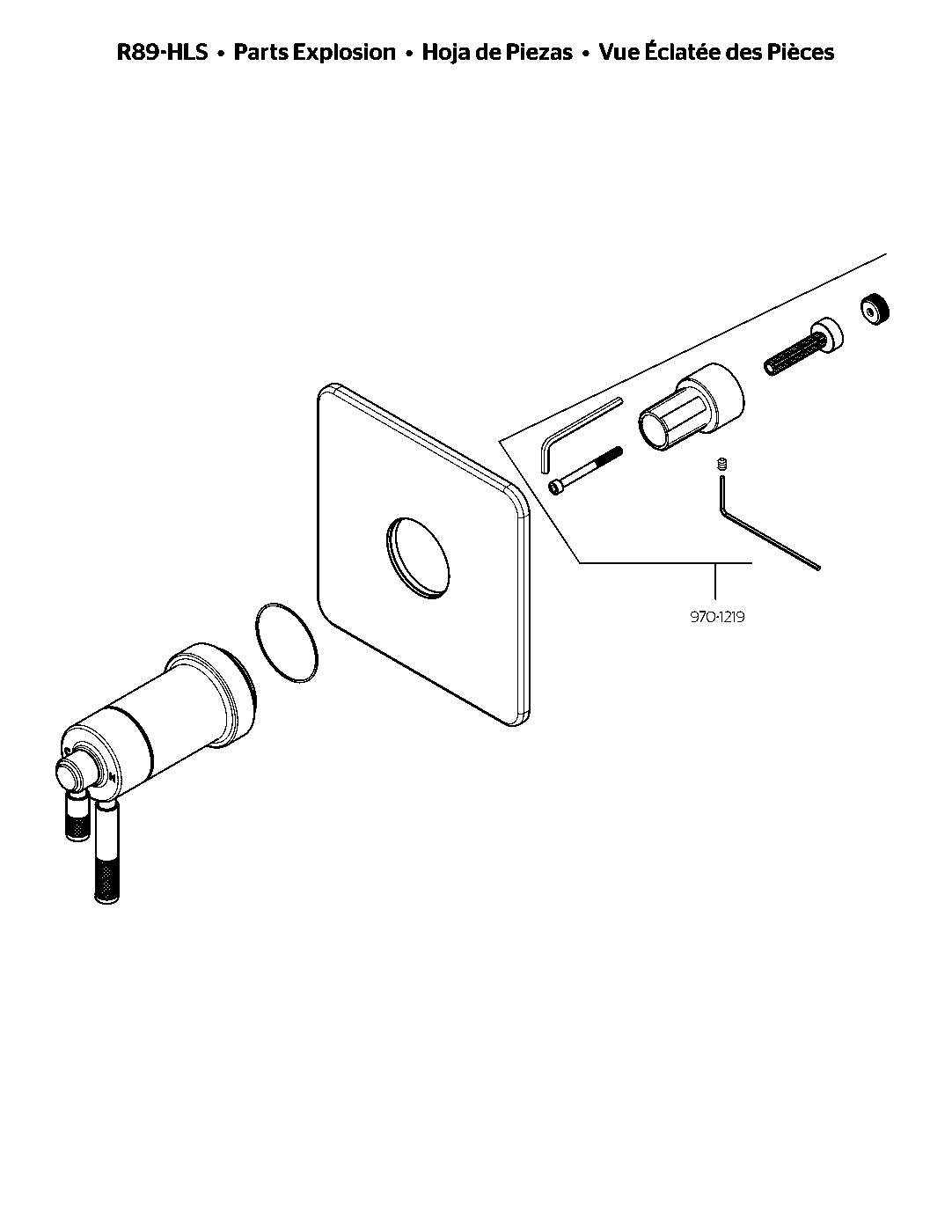Hillstone Thermostatic Trim Kit parts diagram