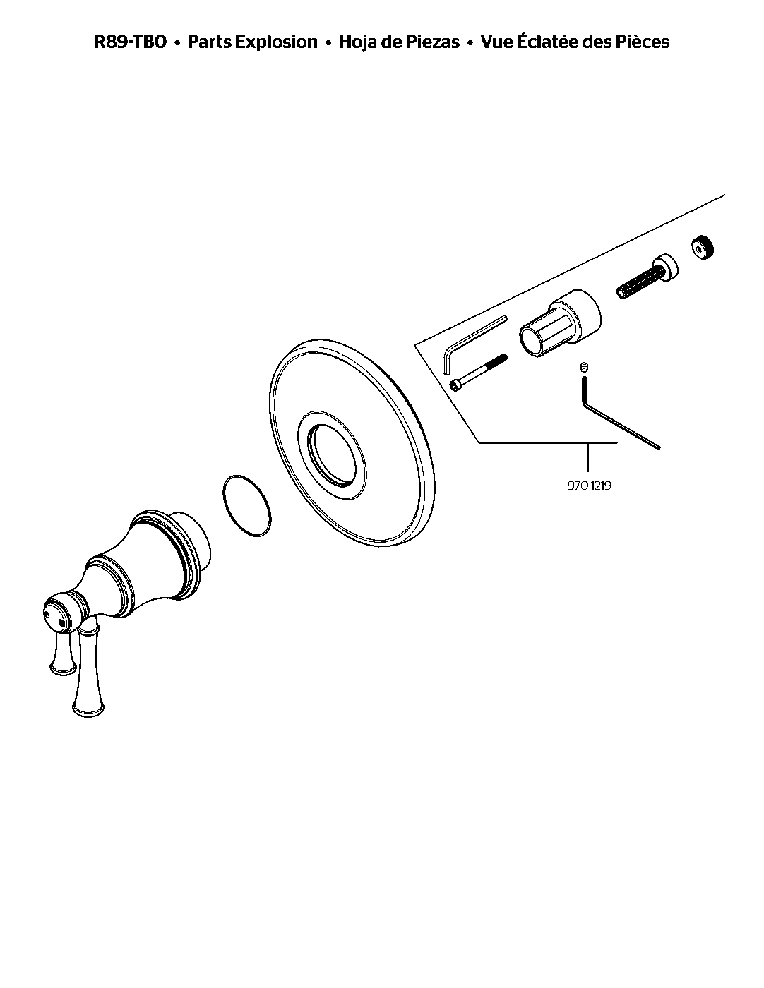 Tisbury Thermostatic Trim Kit parts diagram