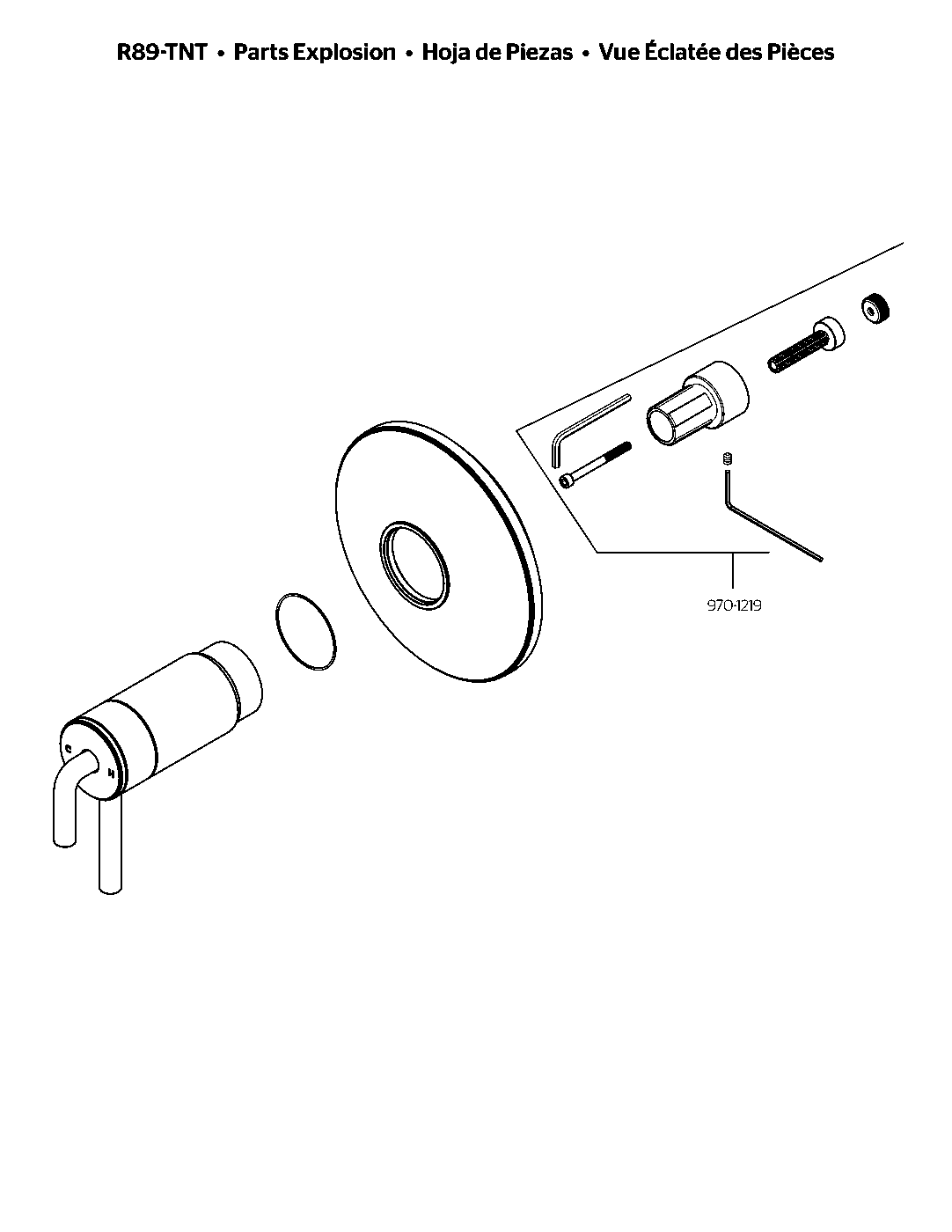 Tenet Thermostatic Trim Kit parts diagram